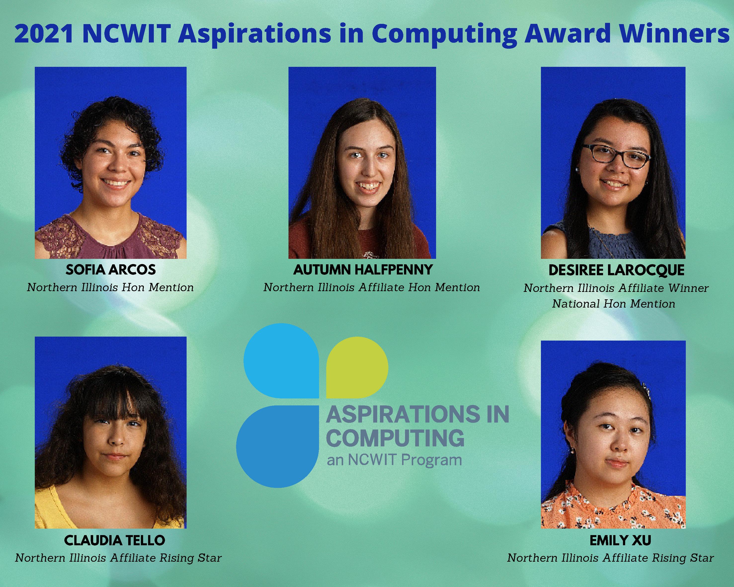 2021 NCWIT Aspirations in Computing Award Winners