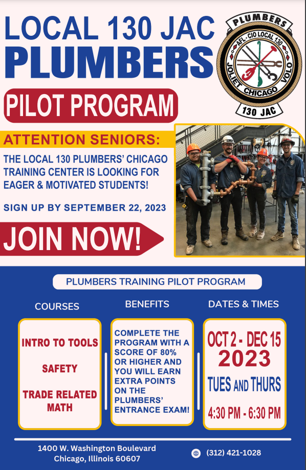 Plumbers pilot program for seniors