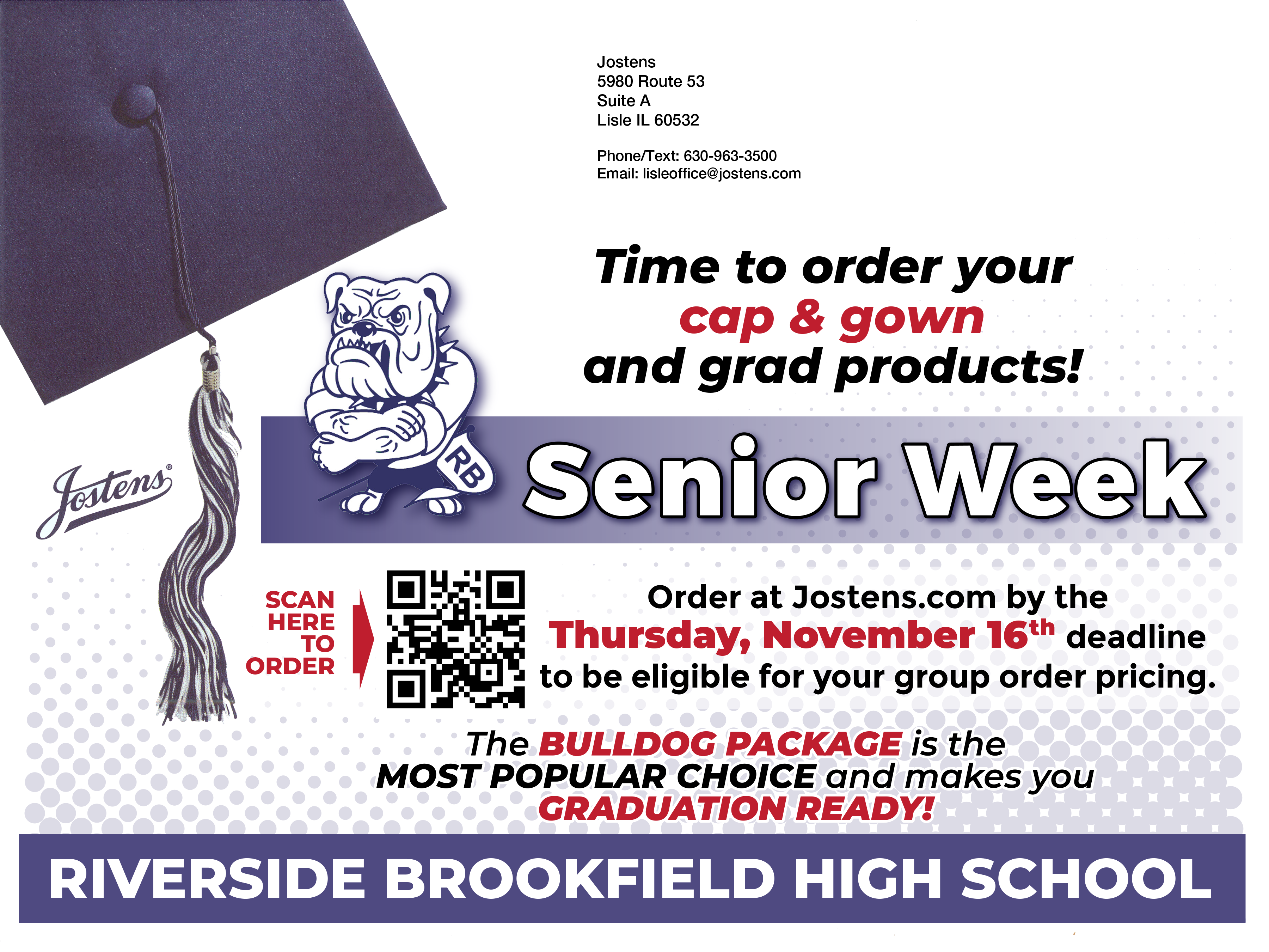 jostens cap and gown order